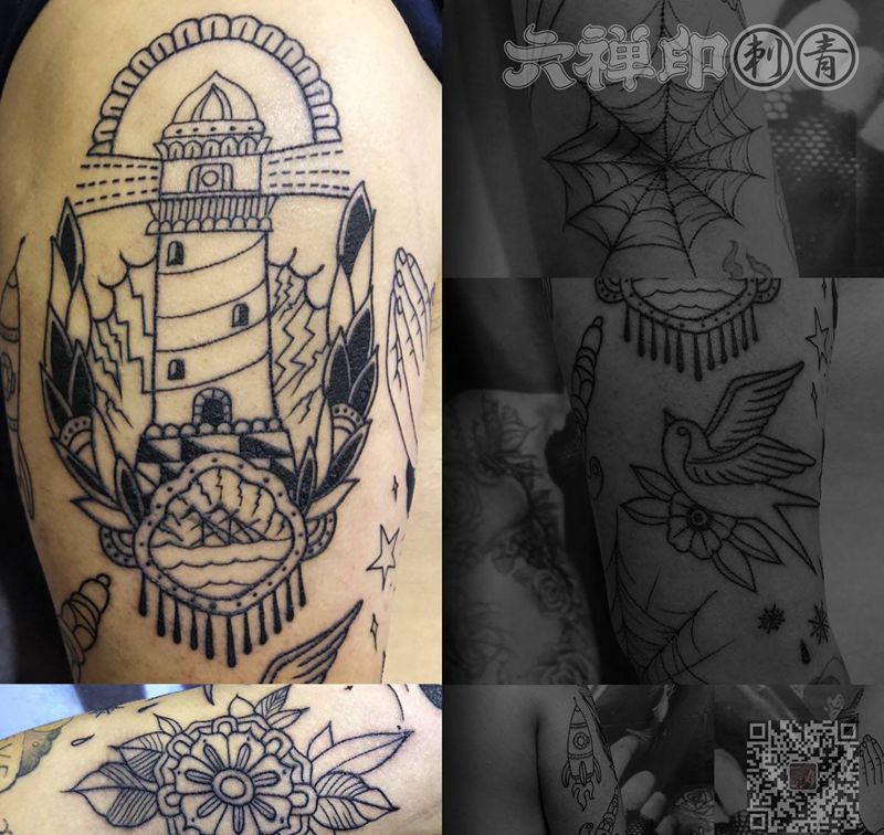 Oldschool纹身图片_手臂Old School纹身图案