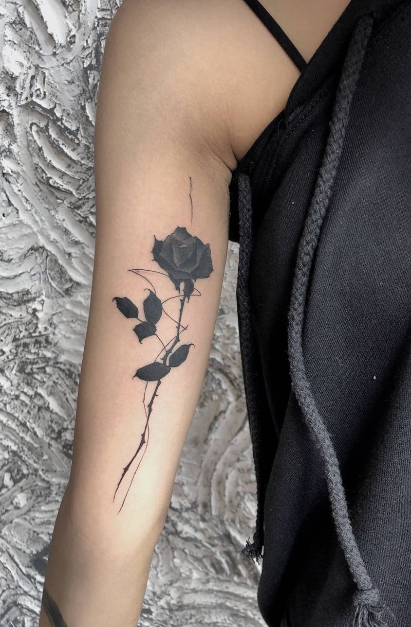 极简纹身图片_手臂New School纹身图案