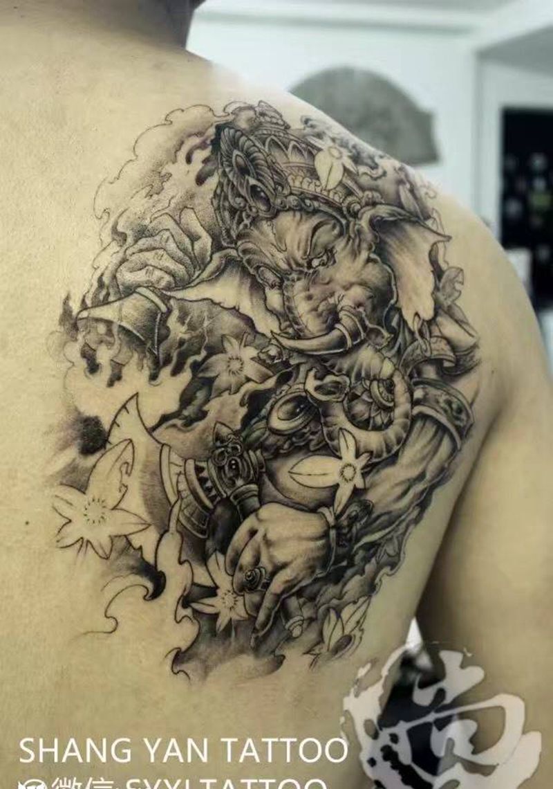 象神纹身图片