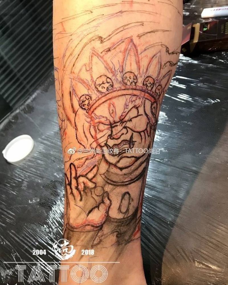 大黑天纹身图片