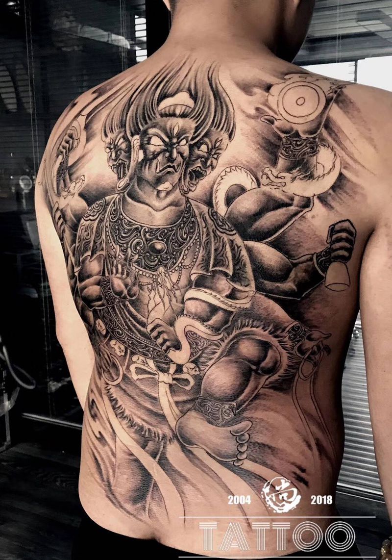 大黑天纹身图片