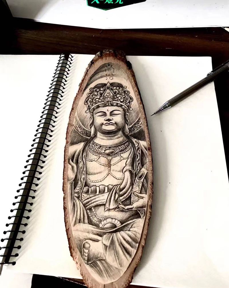 木版画纹身图片