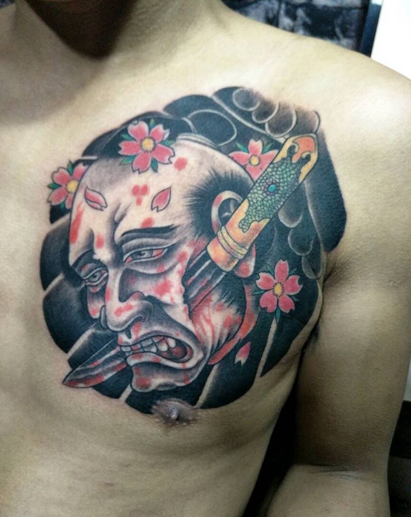 丑武士纹身图片