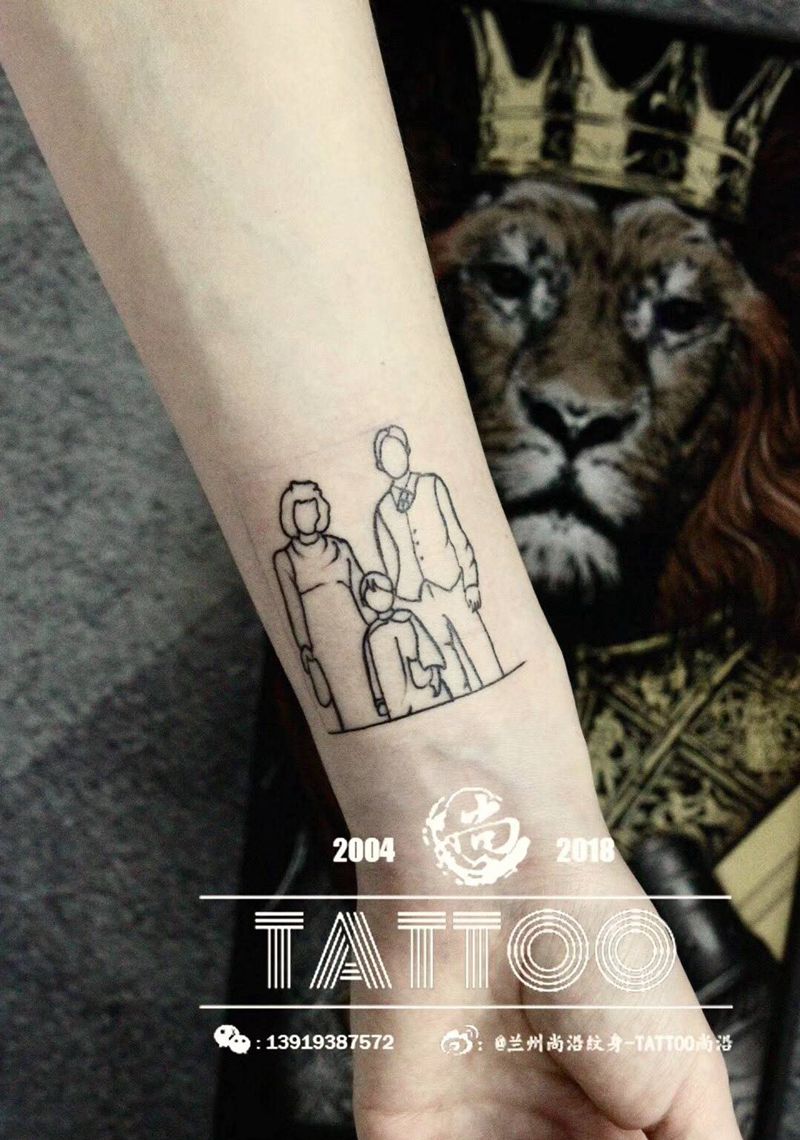 全家福纹身图片