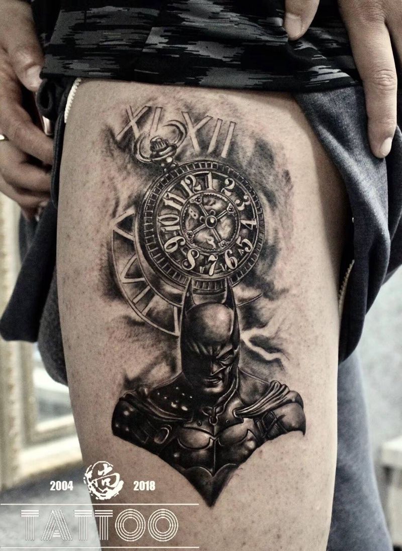 蝙蝠侠纹身图片