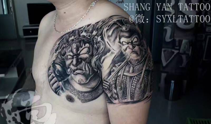 原创半甲纹身图片