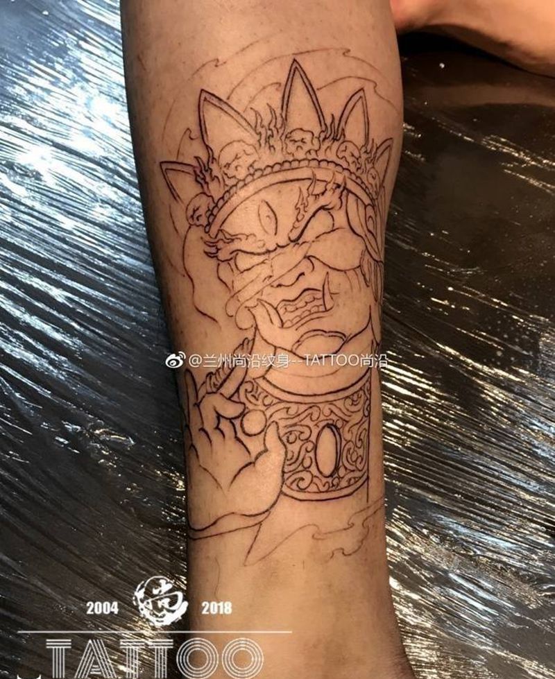 大黑天纹身图片