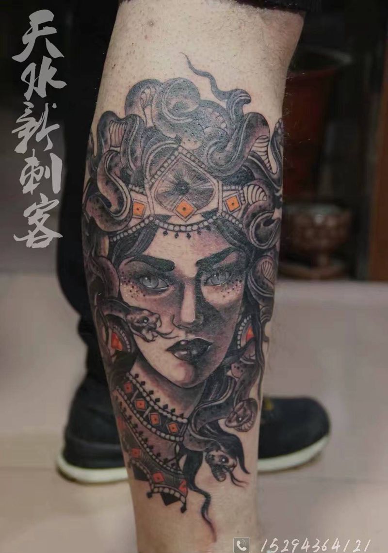 美杜莎纹身图片