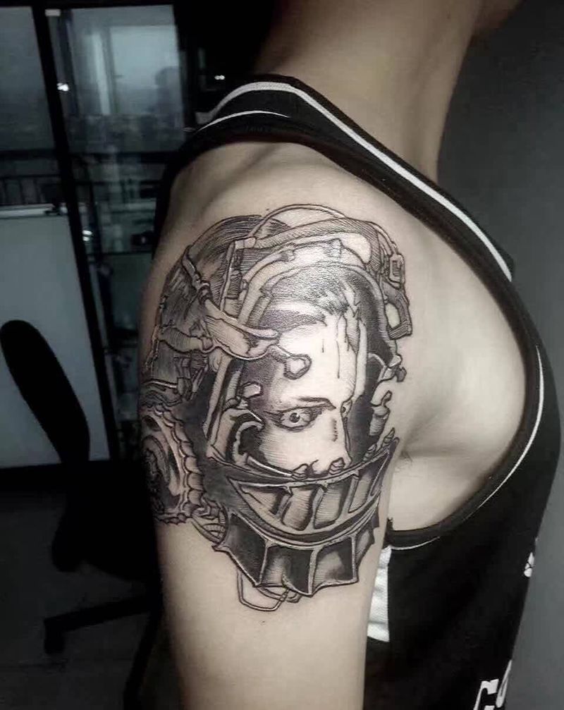 电锯惊魂纹身图片