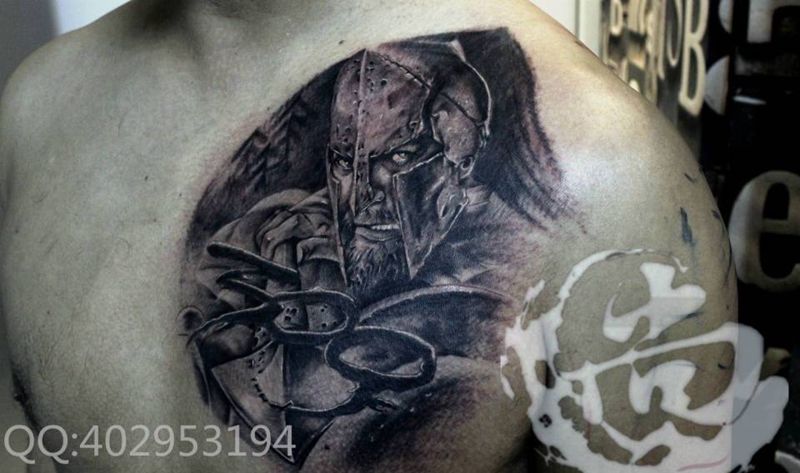 斯巴达纹身图片