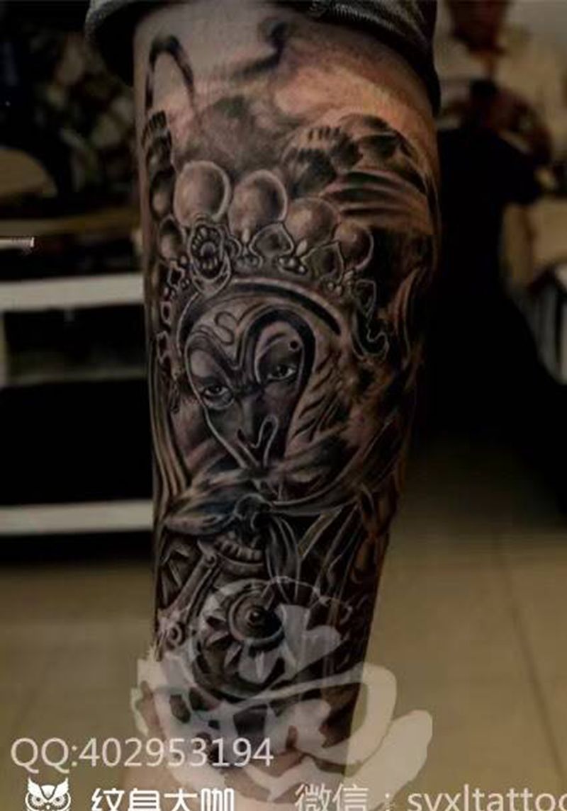 京剧孙悟空纹身图片