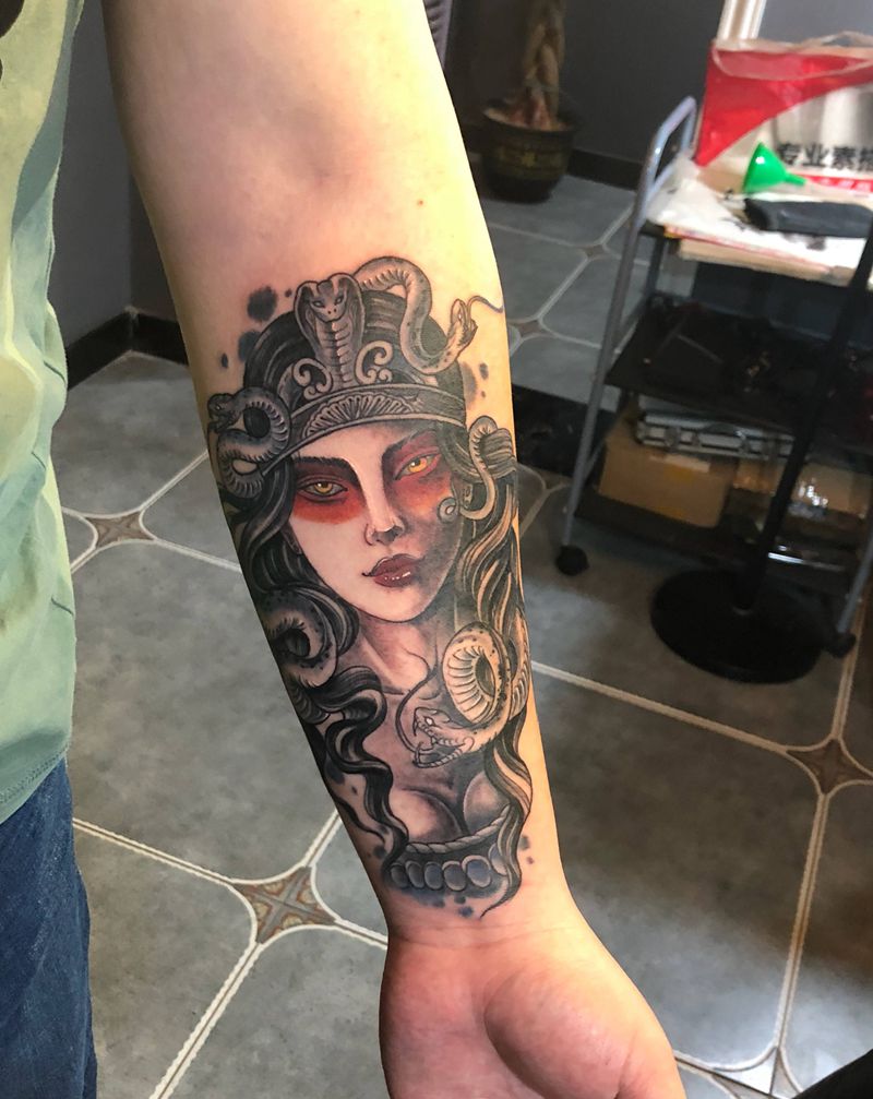 美杜莎纹身图片