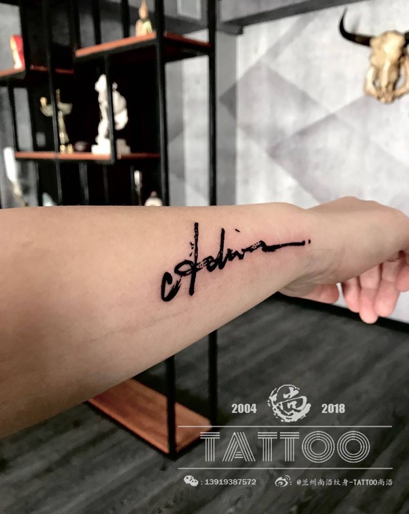 字母纹身图片