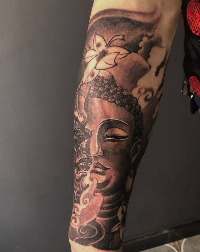 太多的疤痕遮盖纹身图片