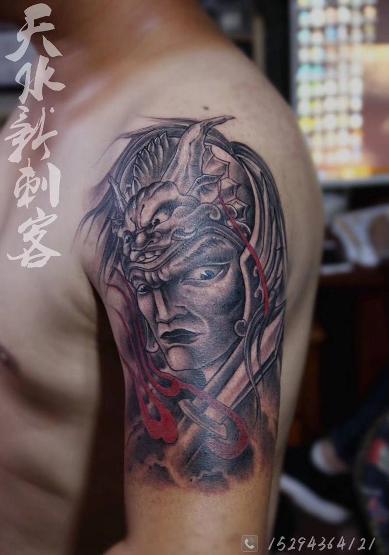 赵云纹身图片