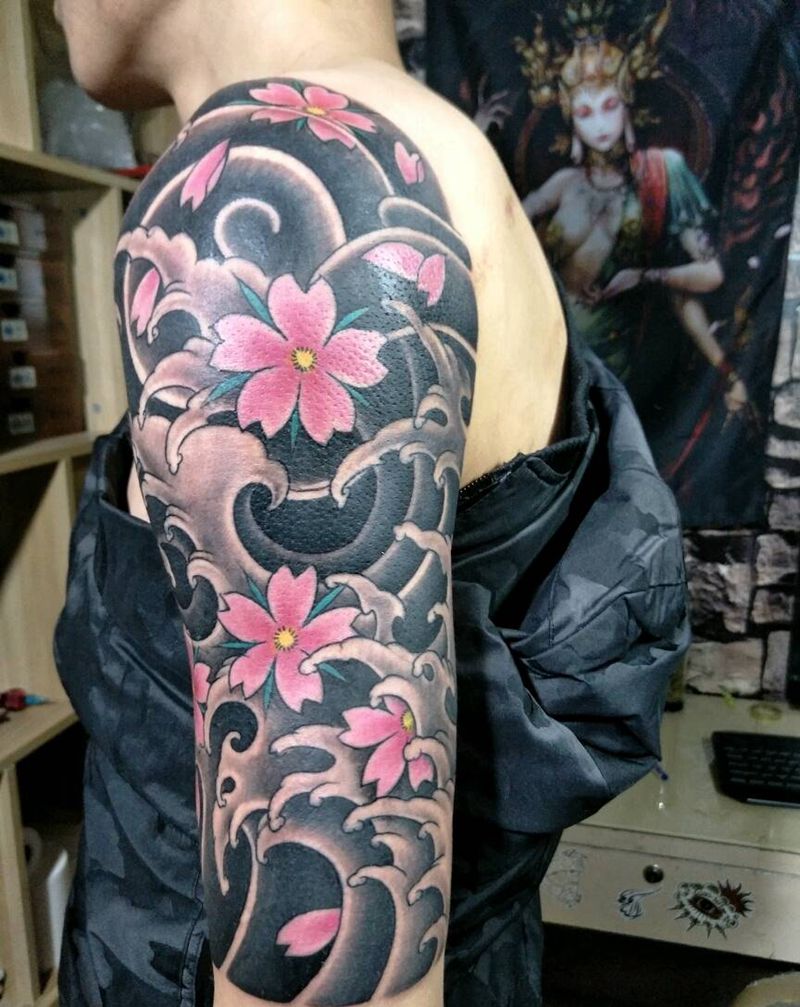 浪一浪纹身图片