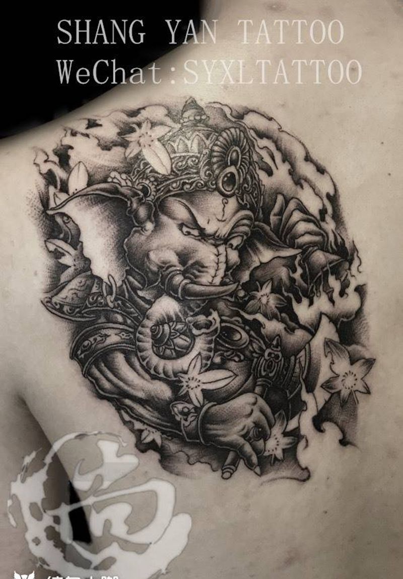 象神纹身图片