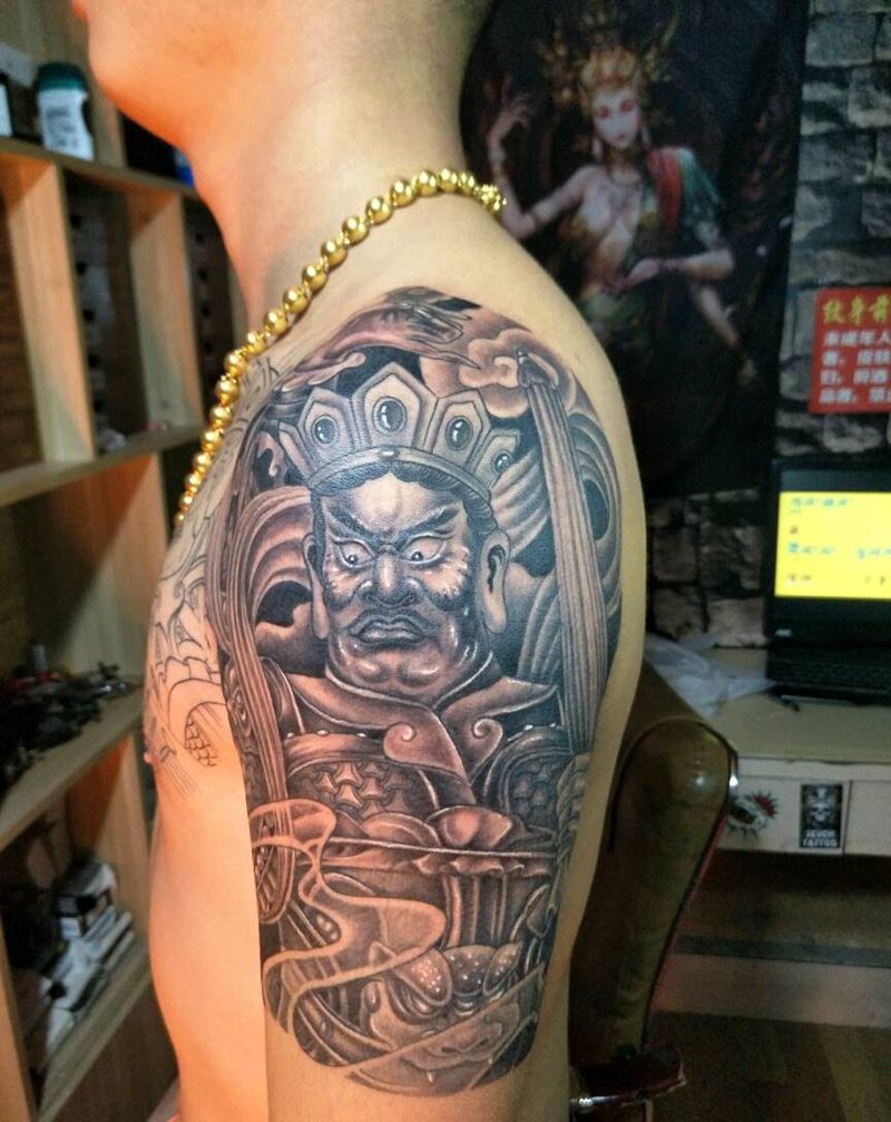 天王纹身图片
