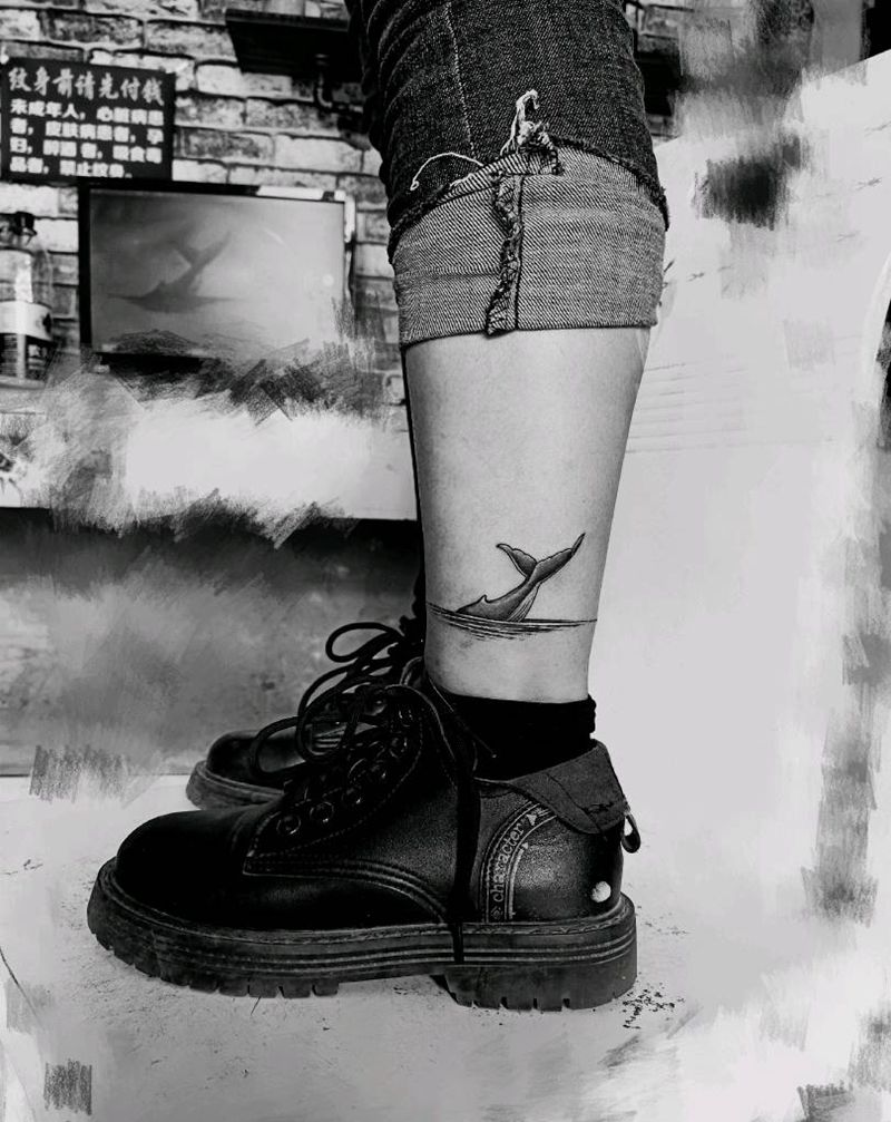 小图纹身图片_腿部纹身图案
