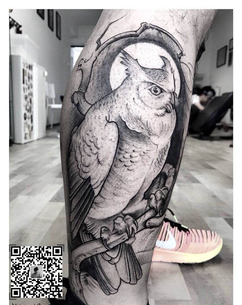 猫头鹰纹身图片