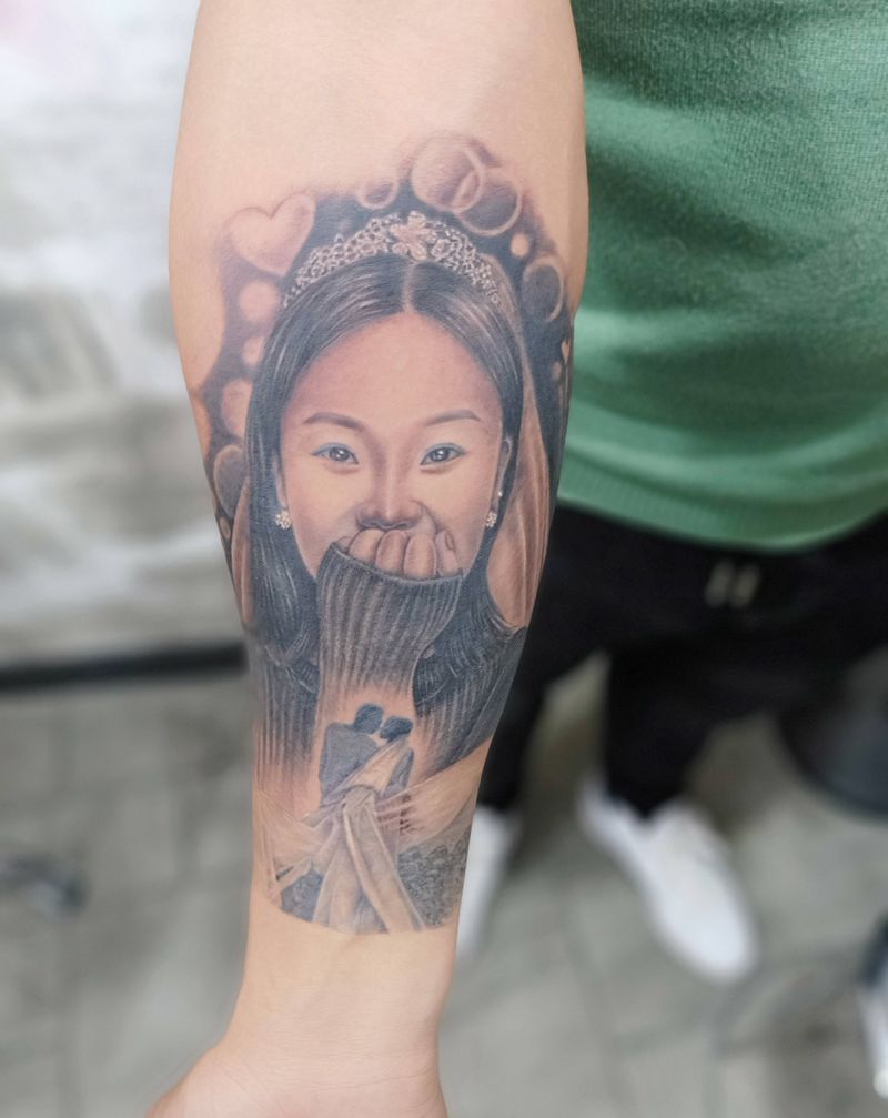 肖像纹身图片_手臂纹身图案