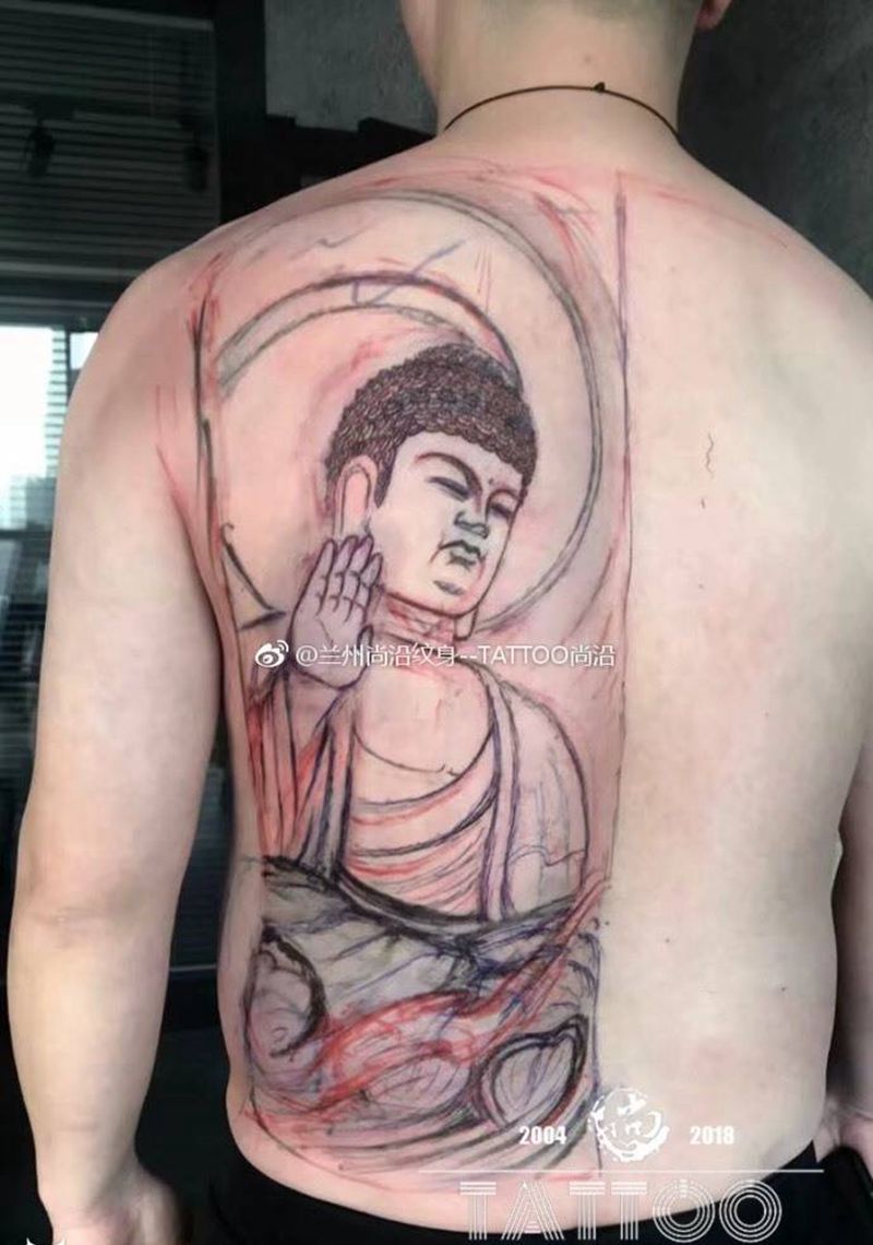 佛纹身图片
