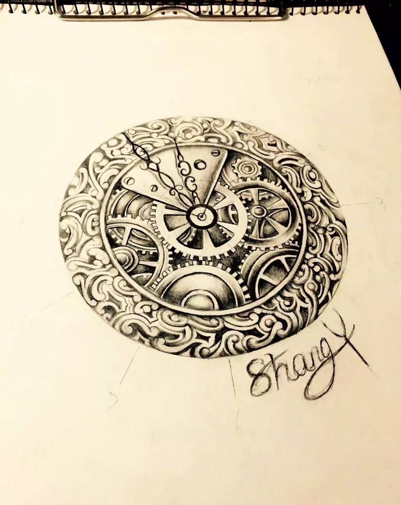 原创手稿纹身图片