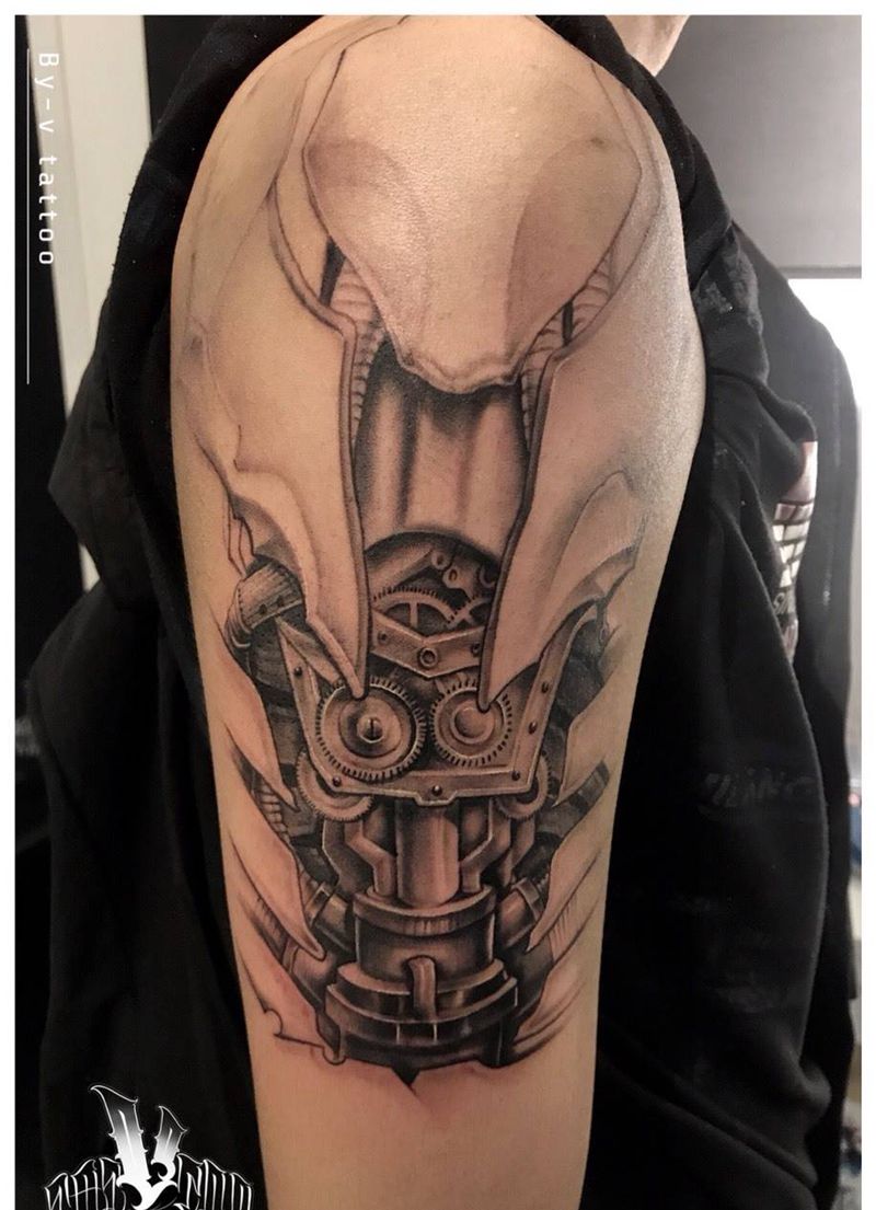 机械臂 未完成纹身图片