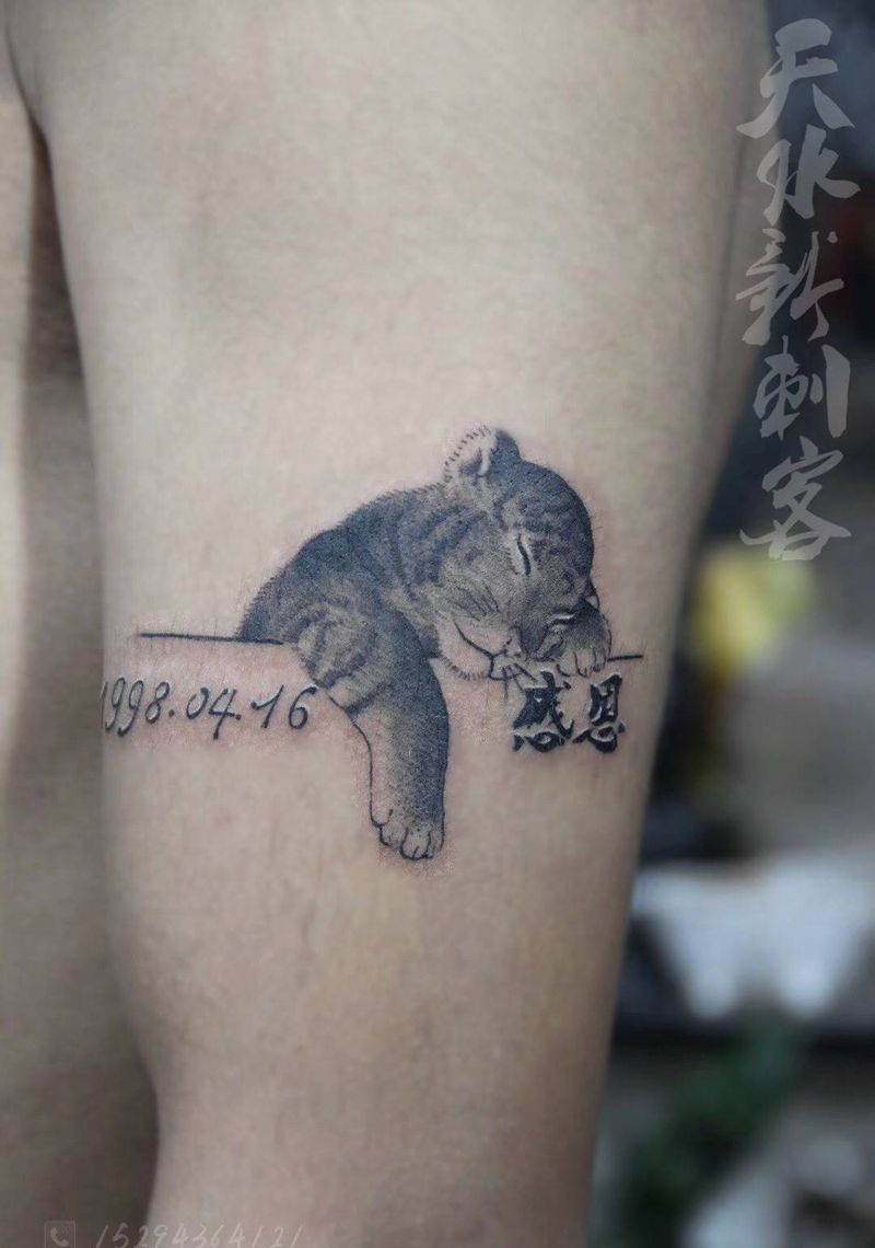 黑灰小图纹身图片