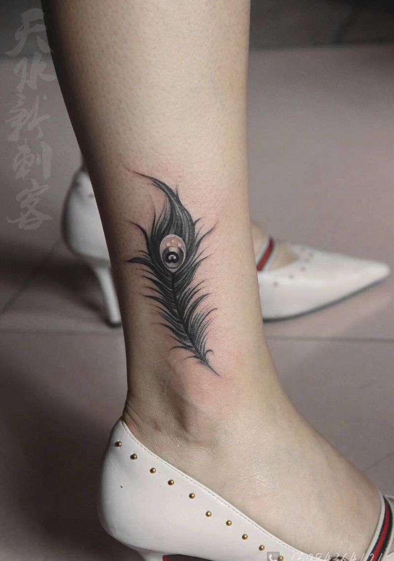 羽毛纹身图片