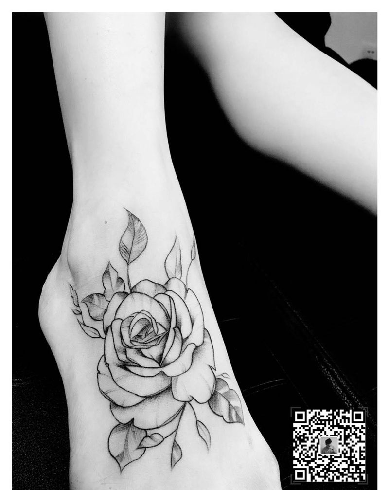 玫瑰纹身图片