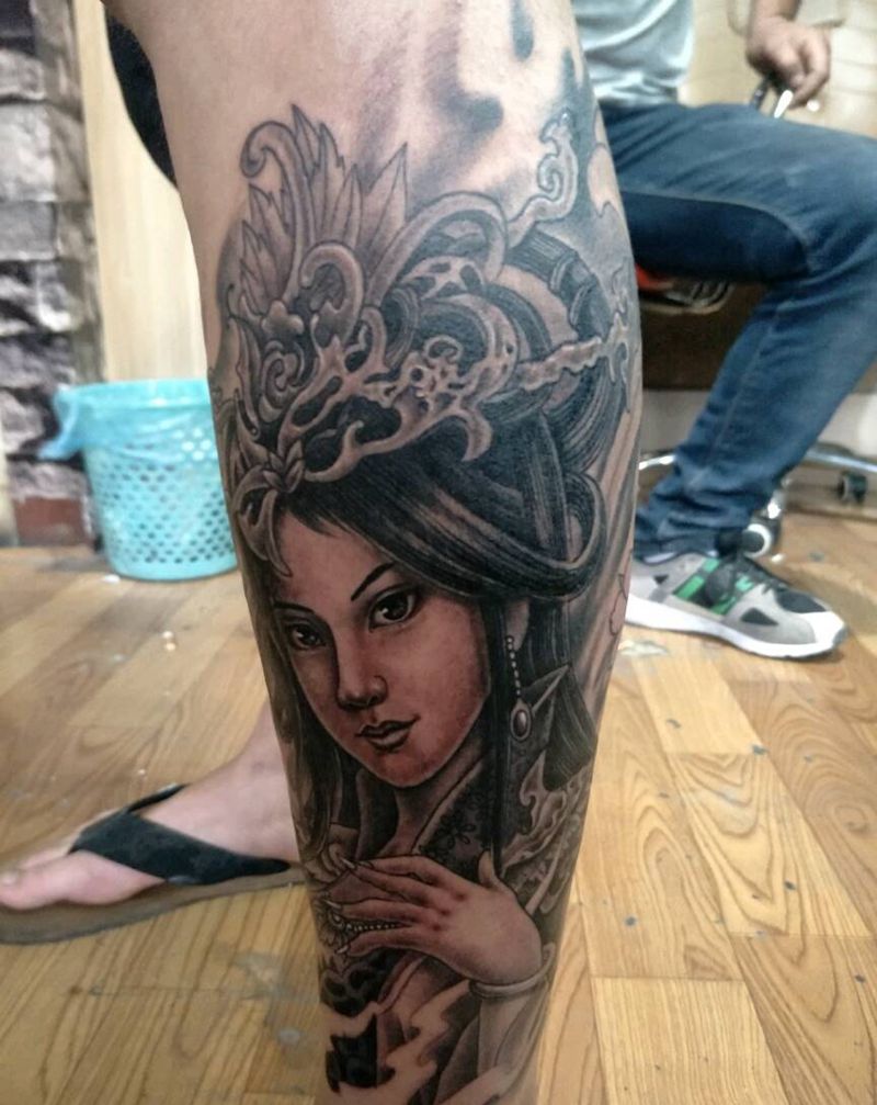 艺妓。。。。。纹身图片