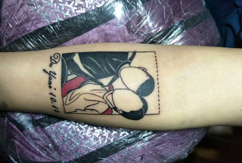 照片简笔画纹身图片