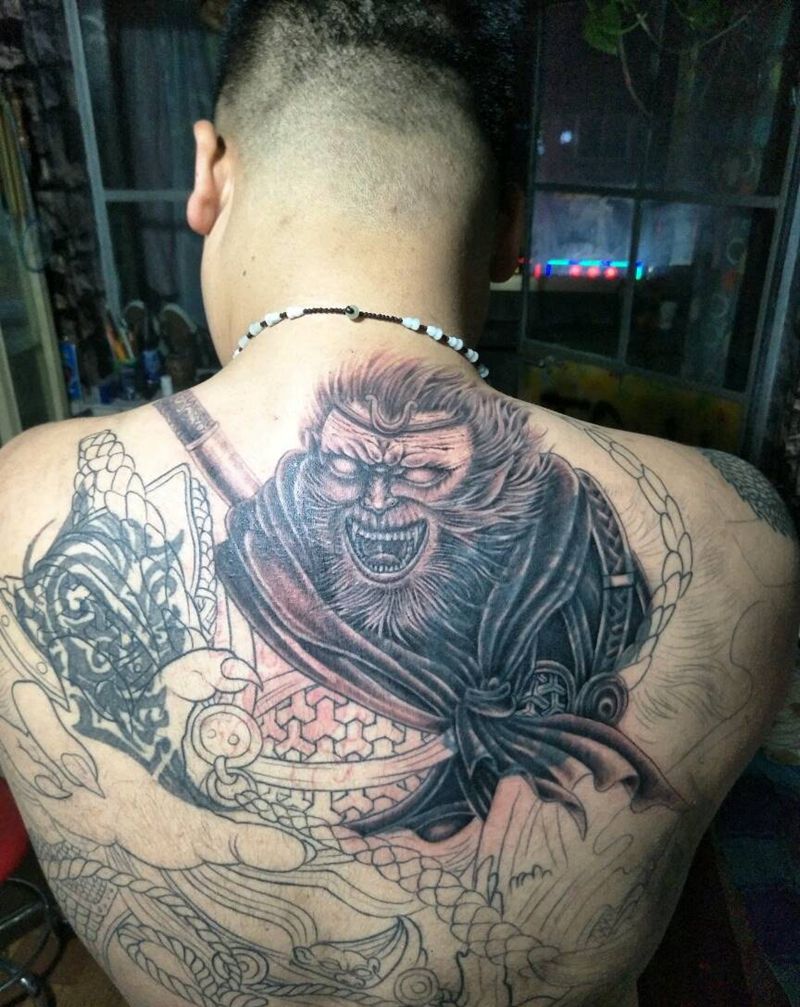 未完成的遮盖纹身图片