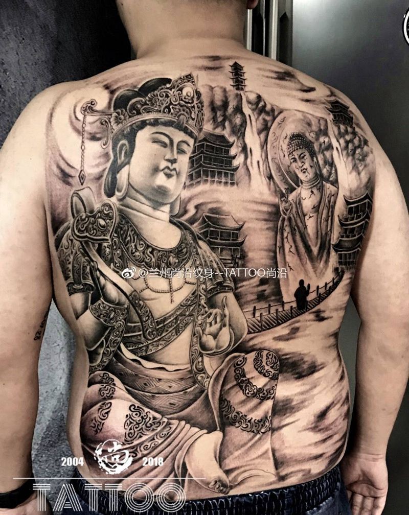 佛纹身图片
