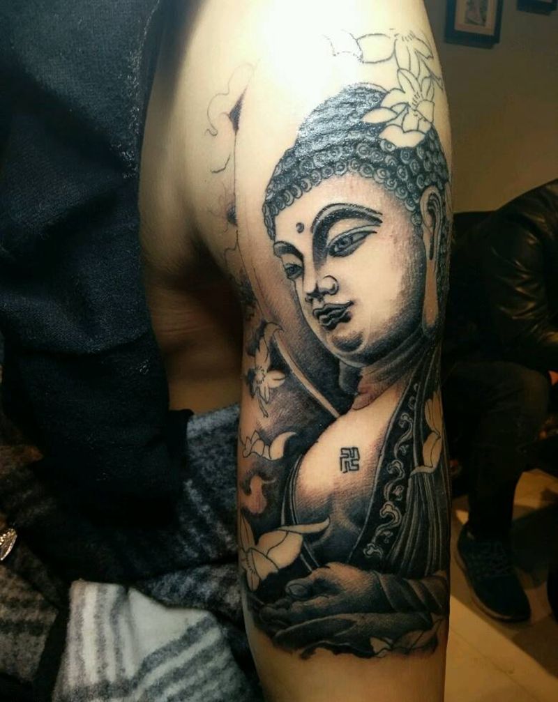 大臂如来纹身图片