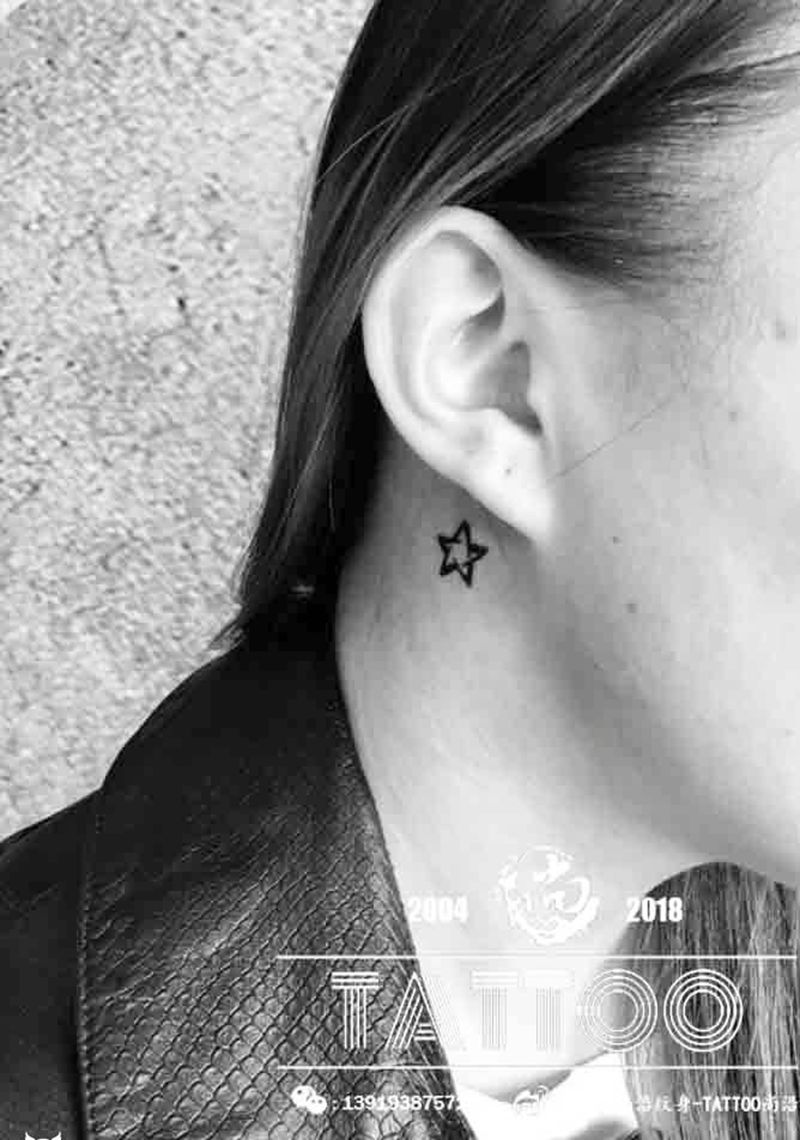 五角星纹身图片