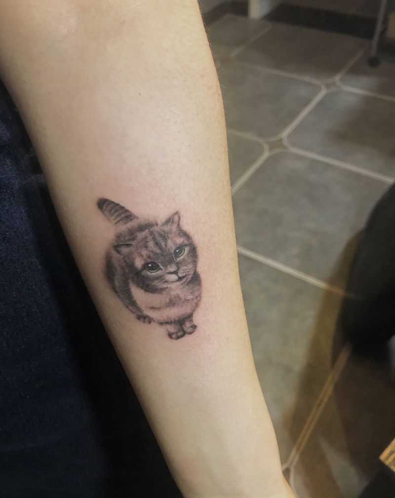 猫咪纹身图片