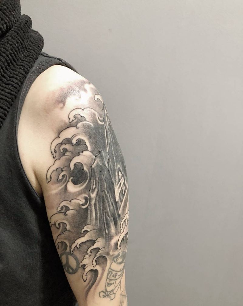 遮盖一枚纹身图片