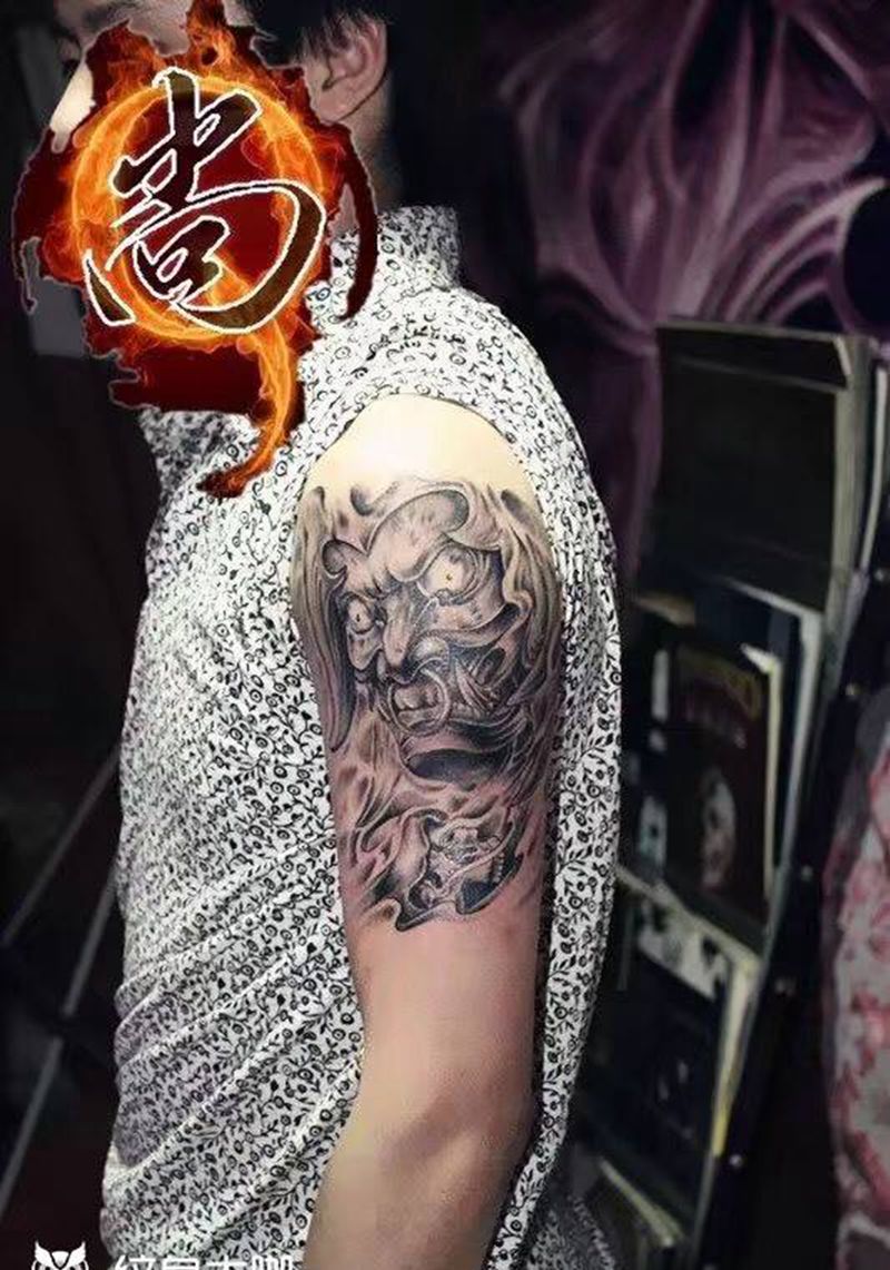 鬼将纹身图片