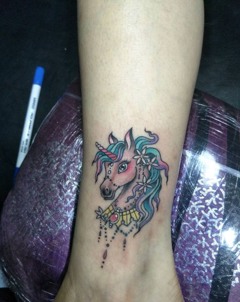 独角兽纹身图片