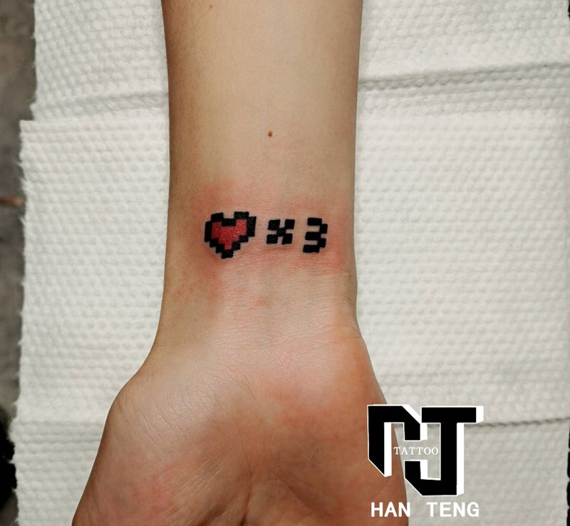 小清新纹身图片_手臂几何图腾小清新纹身图案