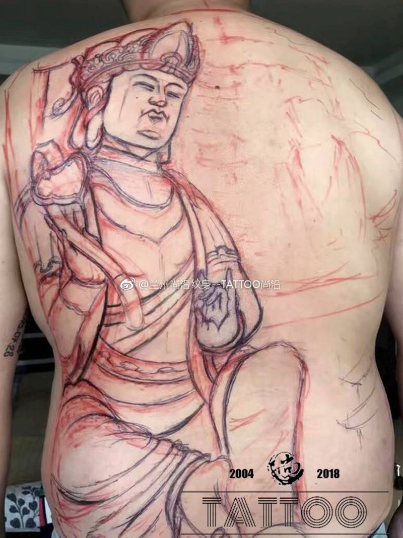 佛纹身图片