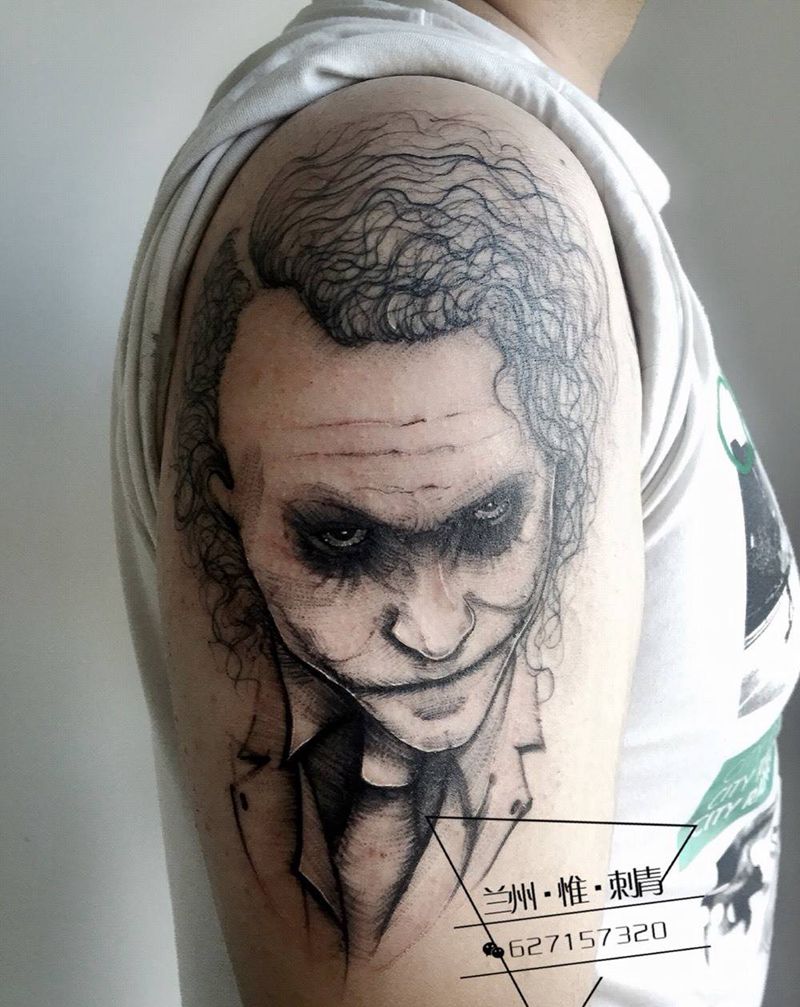 Joker 希斯莱杰纹身图片