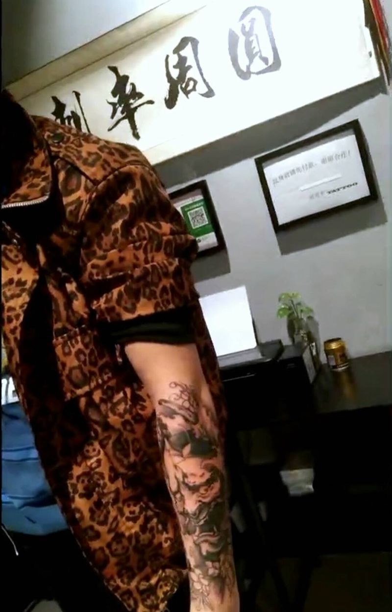 小臂般若纹身图片