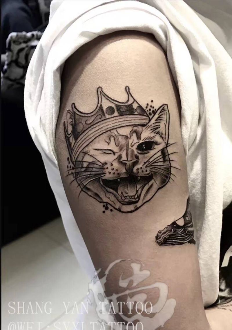 小猫纹身图片