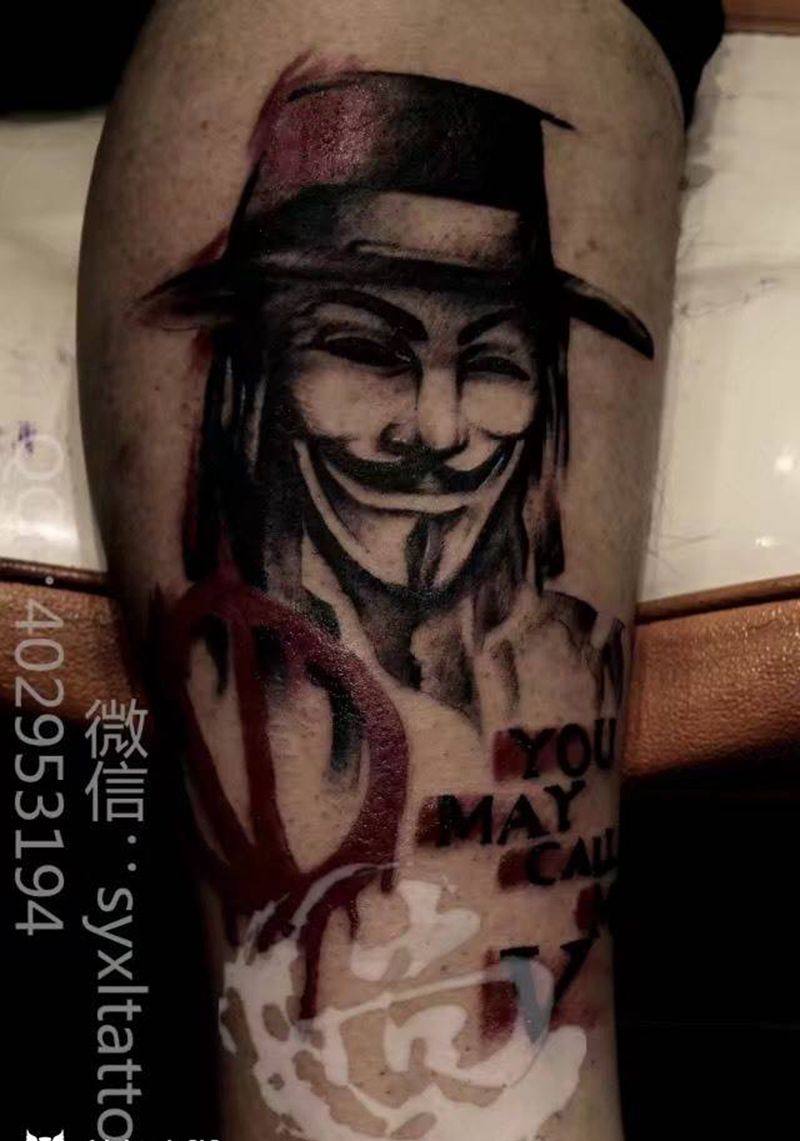 V队长纹身图片