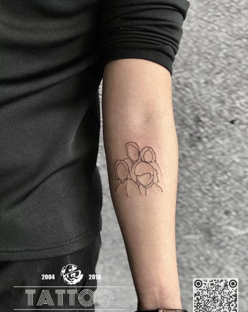 全家福纹身图片