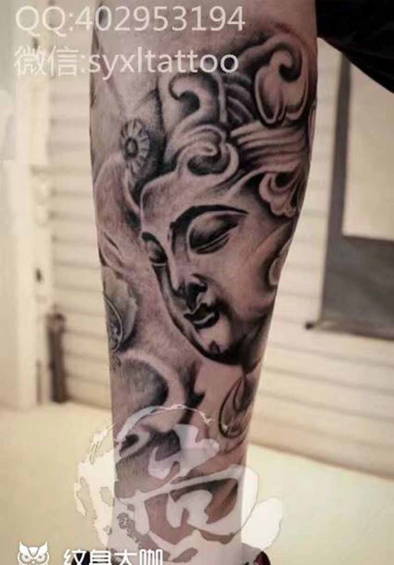 佛祖纹身图片