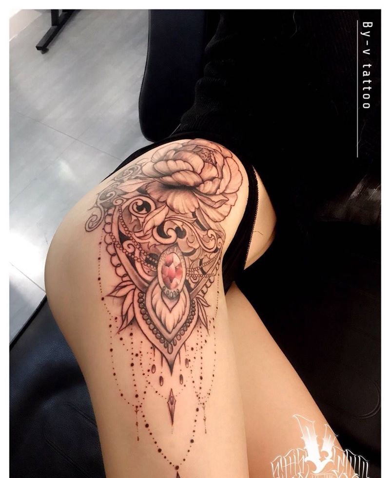 甩针作品纹身图片